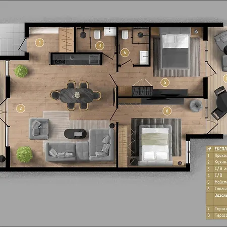 Apartment Goldhill 4,6,7 *